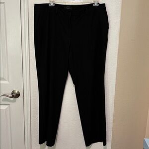 Talbots Woman Black Windsor Trousers Straight Leg Pants Size 18W